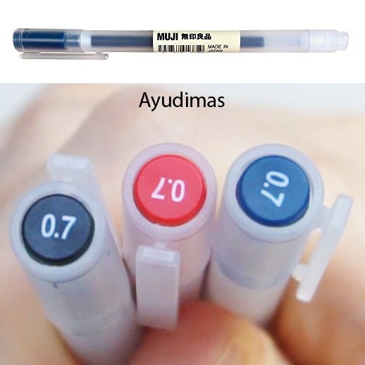

Muji Gel Ink Pen 0.7mm warna - satuan