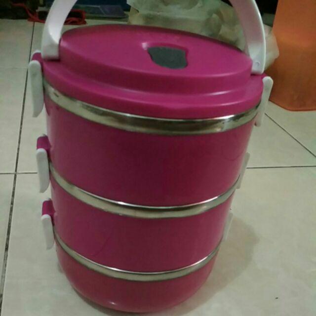 Rantang 3 Susun / Kotak Makan / Rantang Stainless 3 Susun 2100 Ml / Lunch Box