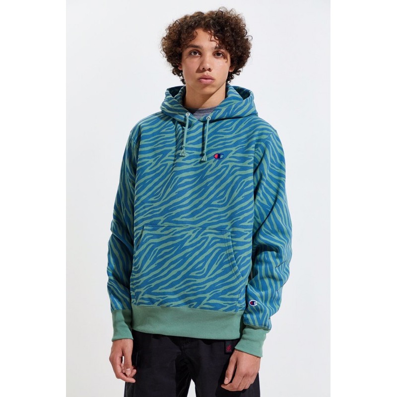 Hoodie Champion UrbanOutfitters Zebra Motif