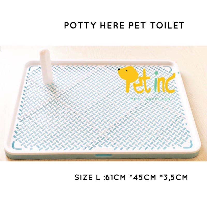 Potty here pet toilet size M /L (free stick)