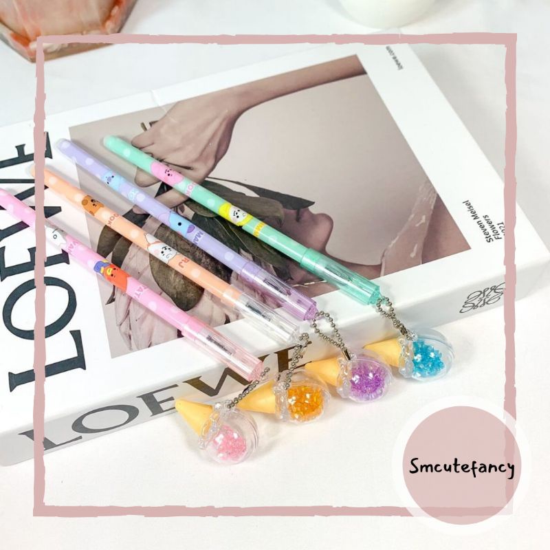

Pen Gel Gantungan Ice Cream Cone Unik Lucu Murah