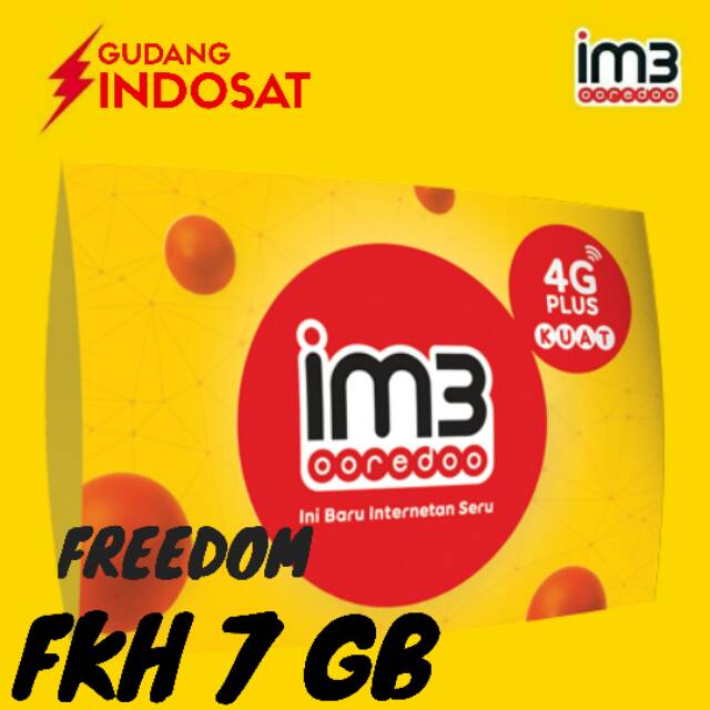 Kartu Perdana Freedom Kuota Harian 7Gb (Masa tunggu 30hari & Masa Aktif 7hari)