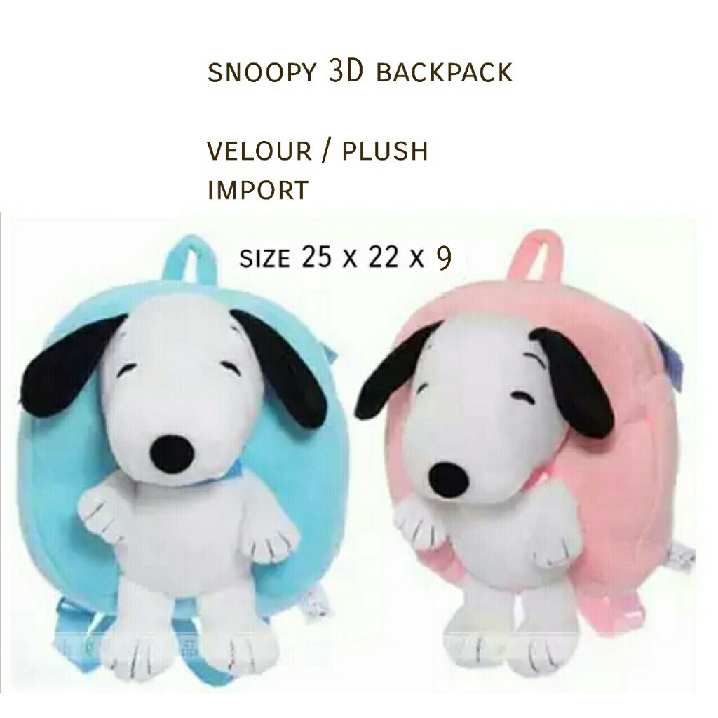 TAS RANSEL SNOOPY BACKPACK IMPORT
