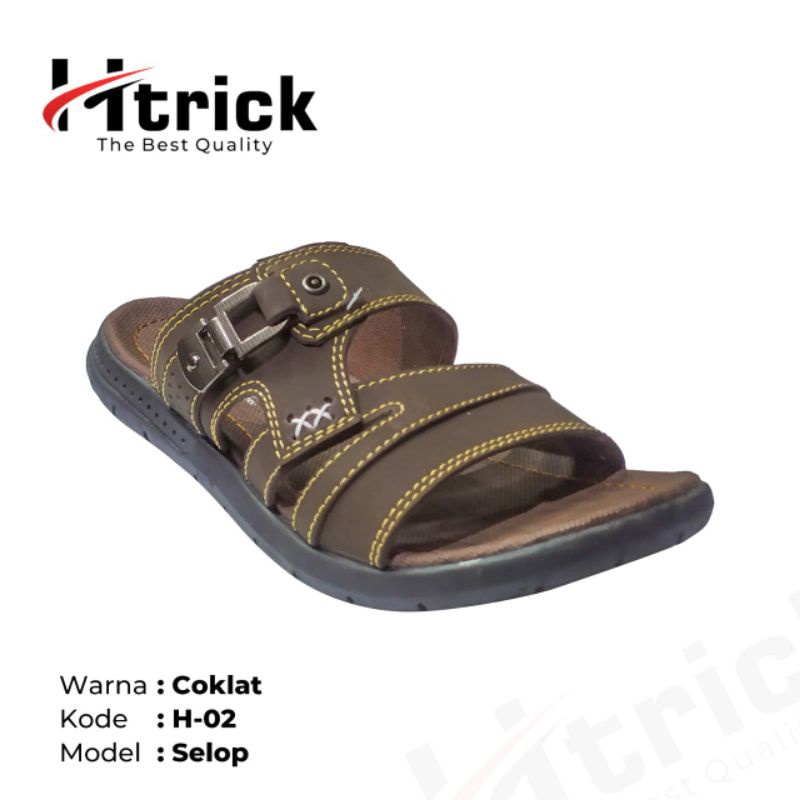 sendal pria / sandal kulit pria / sandal pria casual Otiginal H-Trick 02