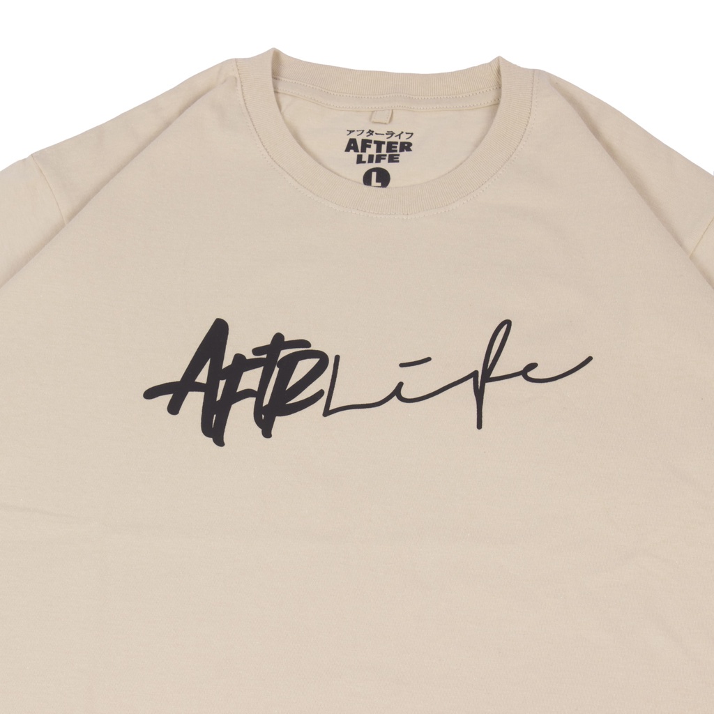 AFTERLIFE - Tshirt Unterschrift Cream | 21047F