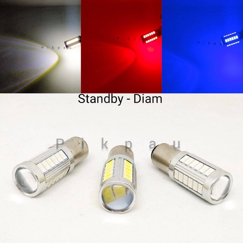 Lampu stop rem 2 mode senja dan rem tidak kedip Standby Stoprem 33 Led 12 volt