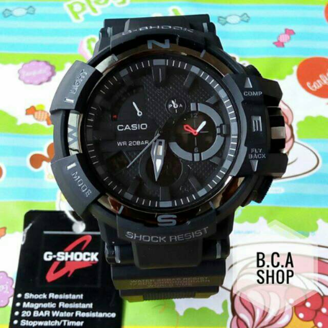 Jam tangan pria / CASIO GSHOCK G SHOCK GWA1100 HITAM SPEEDO MASTER KW SUPER