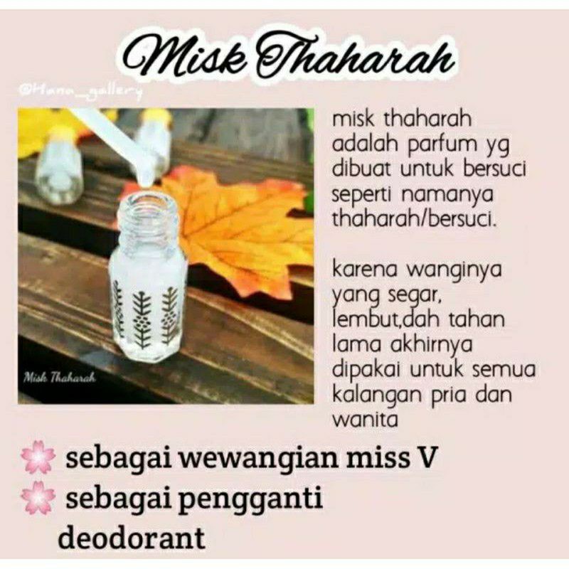 [ BPOM ] Misk Thaharah Musk Taharah Misk Tahara Misk Thoharoh 100% ORIGINAL Parfum Miss V 3ml