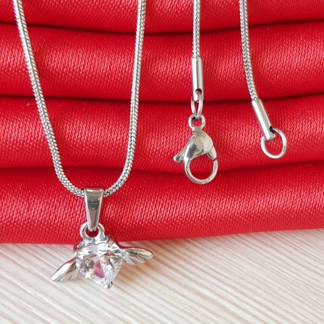 Kalung love/ kalung fashion / import titanium