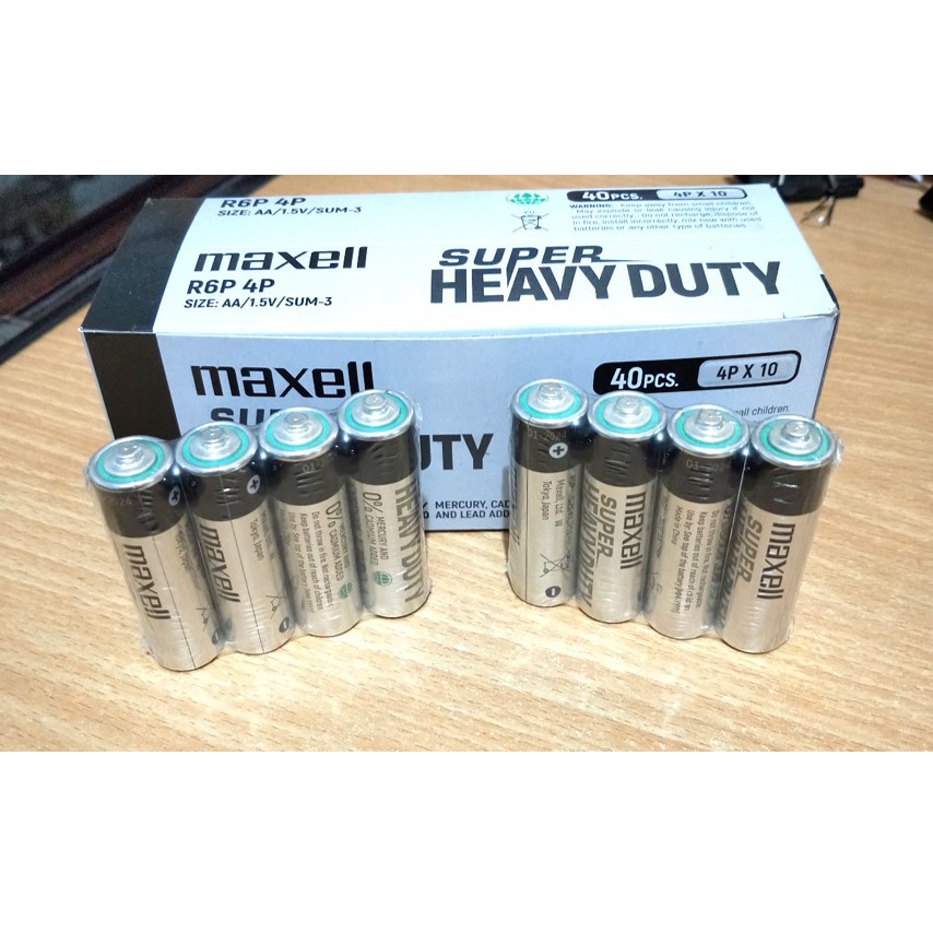 Baterai Maxell AA Original Battery A2 2pcs High Grade Super Heavy Duty