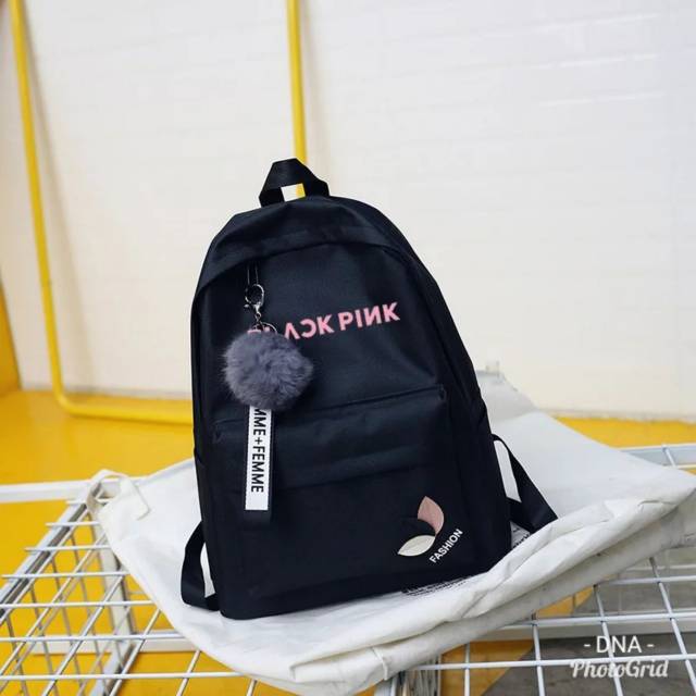 Tas Punggung Wanita Korea Blackpink+ gantungan