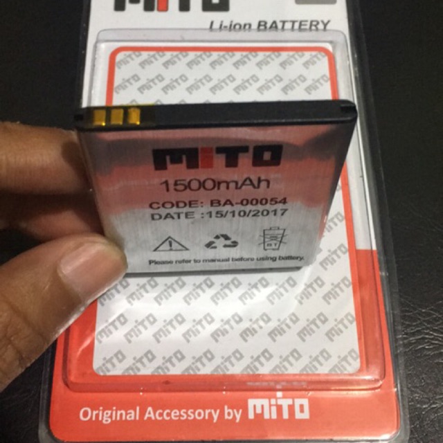 Baterai Mito A150 Ba-00054 Model Baterai Kotak 1500Mah Original OEM Packing Mika