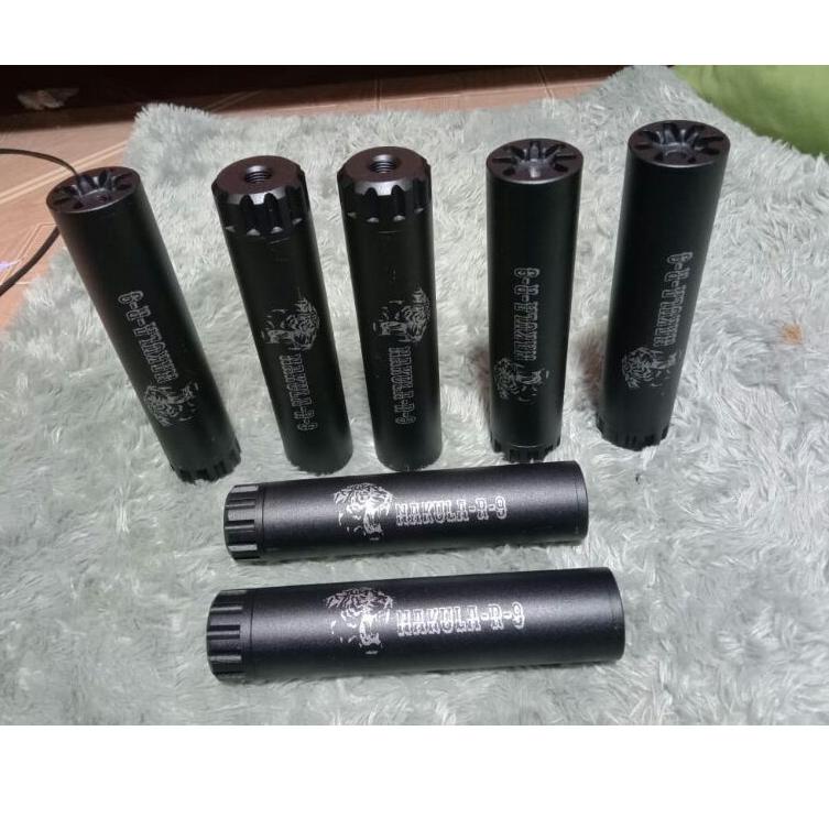 Jangan Ketinggalan order..  peredam cnc nakula R-9 panjang 17 cm sangat senyap untuk uklik atau PCP 