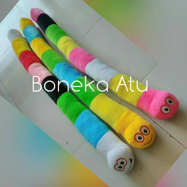 Boneka cacing besar alaska /  boneka games cacing / boneka worm zone