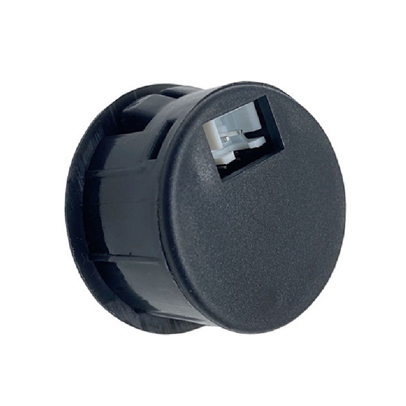Dc 4-100V Voltmeter Digital LED Dua Kabel Bentuk Bulat