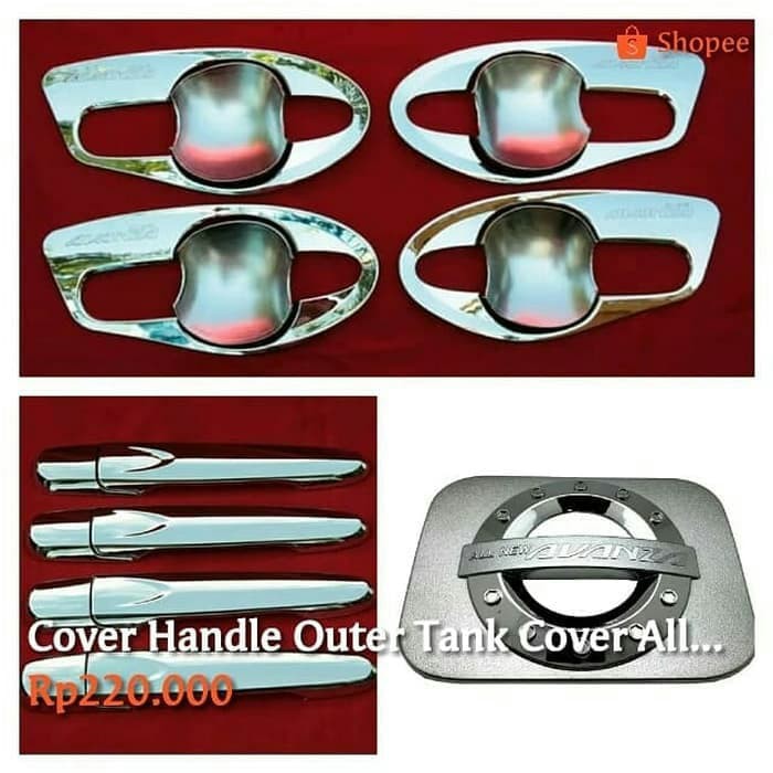 Paket Outer Cover Handle Dan Tutup Bensin Toyota Grand All New Avanza Shopee Indonesia