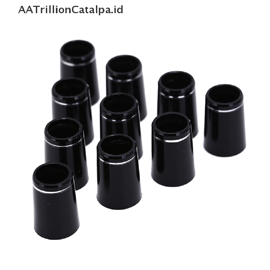 Aatrillioncatalpa 10pcs Ferrule Golf Bahan Plastik Dengan Ring Ganda Adapter Shaft 9.5x19 X 13.4