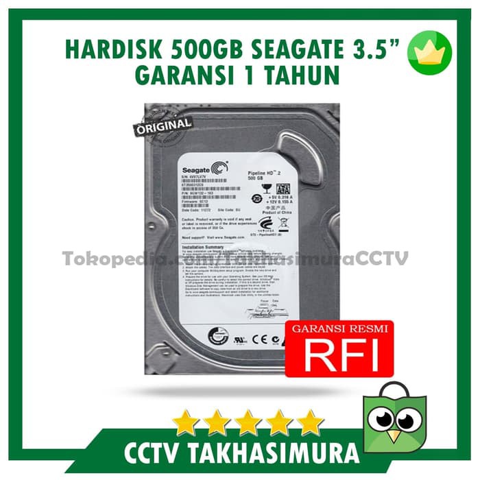 Dijual Hardisk Seagate 500GB - HDD CCTV Surveillance Resmi Bergaransi Limited