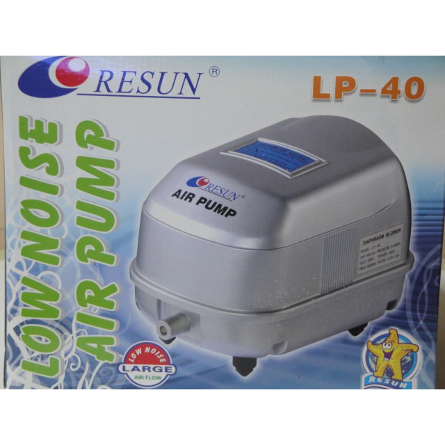 RESUN LP-40 Pompa Udara Aerator Low Noise Air Pump Blower 35W 50L/min