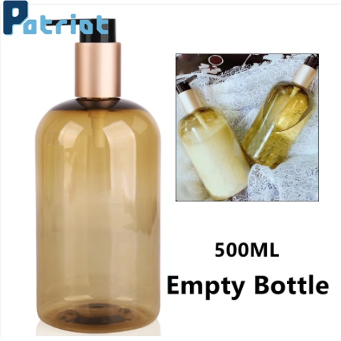 500ml Refillable Plastic Lotion Dispenser Empty Pump Bottle for Shampoo and Conditioner Dispenser