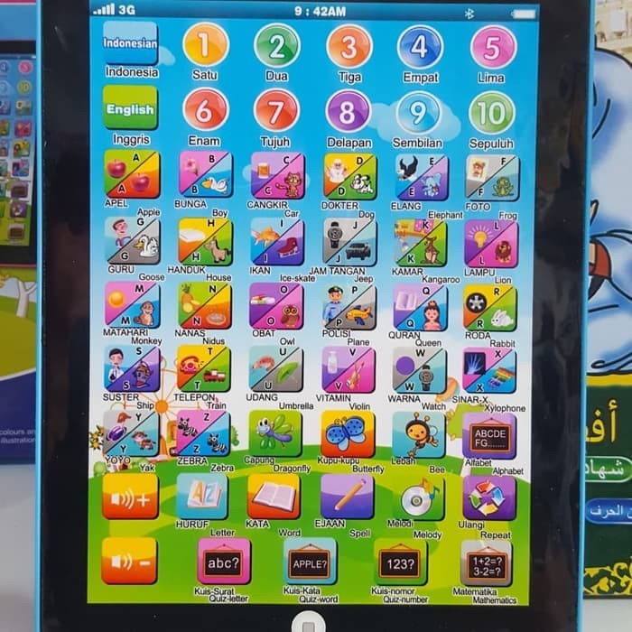 Promo Cod Mainan Edukasi Mini Playpad Muslim 2 Bahasa English Indonesia 388-2