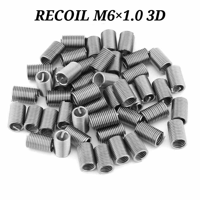 recoil.helicoil.verbos drat baut kunci 10. M6×1.0 3D material per stainles
