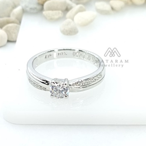 Cincin Perak 925 Single / Cincin Silver 925 Single MT015 Perak Asli - Bisa Request Model Cincin - Ci