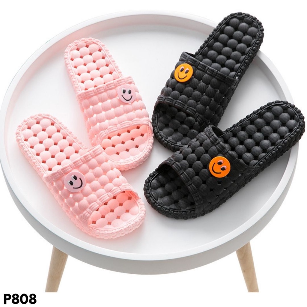 SANDAL SELOP PASANGAN MODEL SIMPLE TRENDY MASA PANDEMI BAHAN FULL RUBBER IMPORT COCOK INDOOR OUTDOOR P808