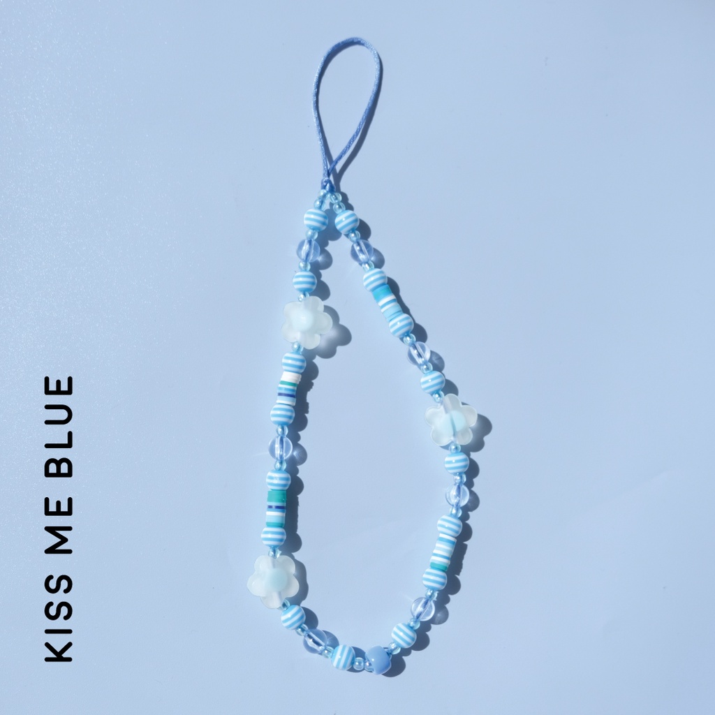 Beaded Charms - Kiss Me Blue