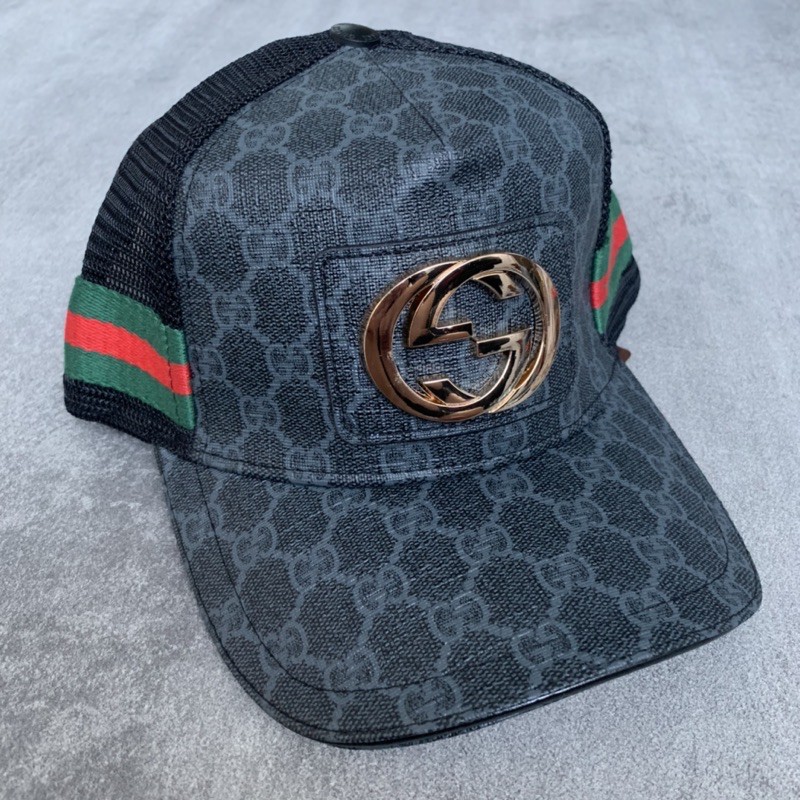 Topi Baseball Jaring Guccii GG Badge