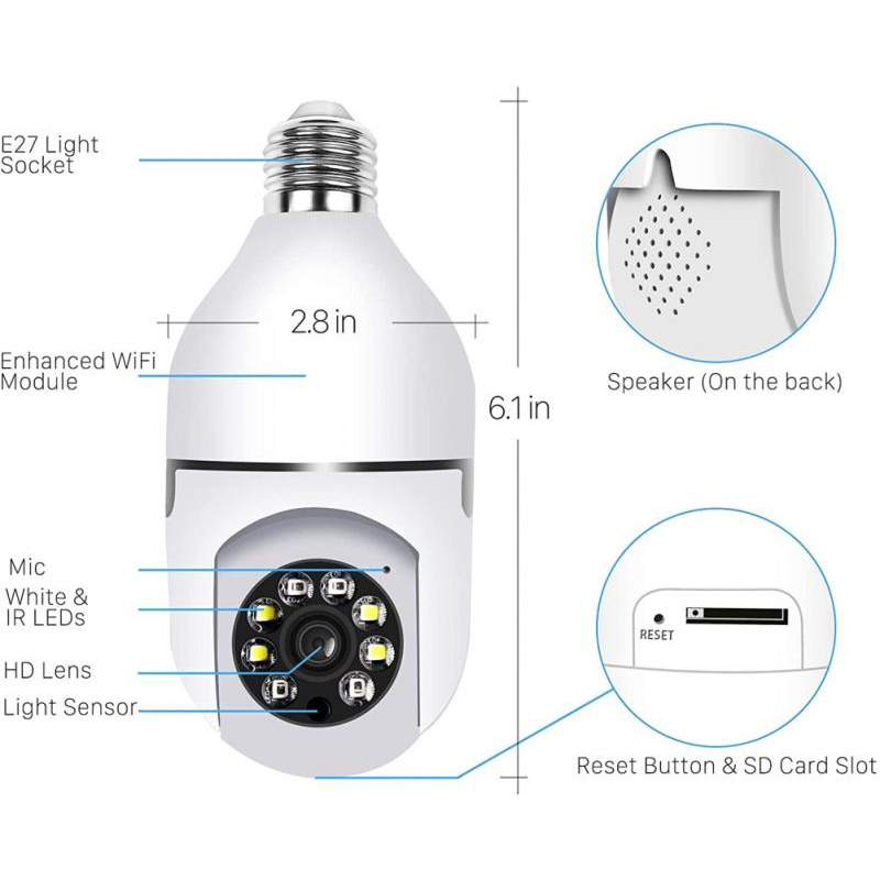 NEW IP CAM CAMERA YOOSEE PTZ CAMERA MINI 8MP CCTV HASIL TERJAMIN BAGUS