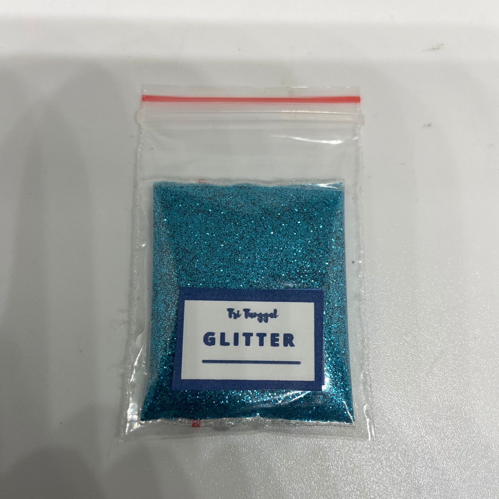 

Sparkle Glitter BIRU MUDA Light Blue 3gr 3gram Powder Serbuk Tabur Warna Warni Eceran Sablon Resin Pernak Pernik Hiasan Bubuk Padat DIY Kerajinan Kesenian Art Prakarya Seni Perlengkapan Bahan Craft Crafting Paint Painting Colour Color Tri Tunggal Malang
