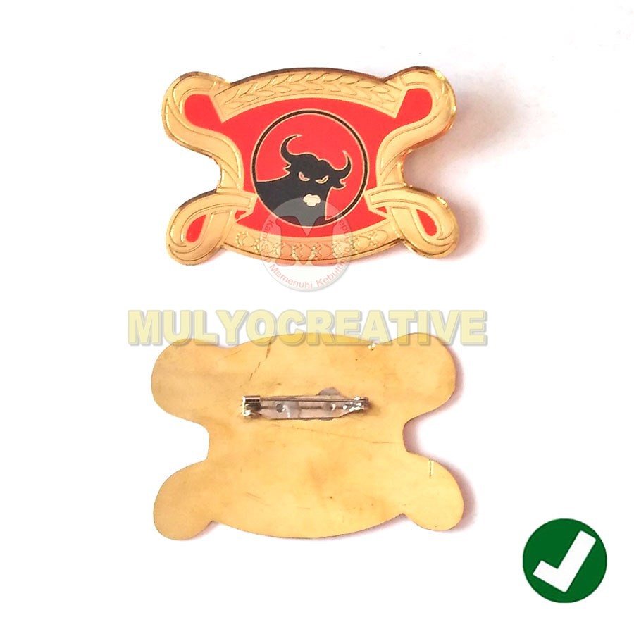 Emblem PDI Perjuangan Logo Banteng Emblem Topi Logo Banteng Murah