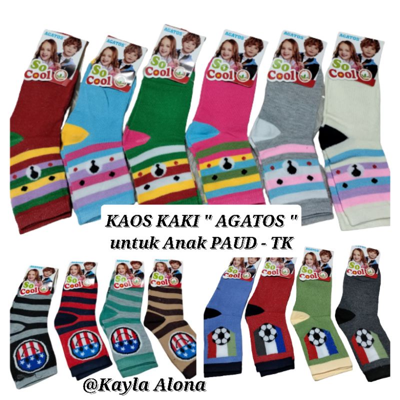 KAOS KAKI &quot; AGATOS &quot; untuk Anak PAUD-TK