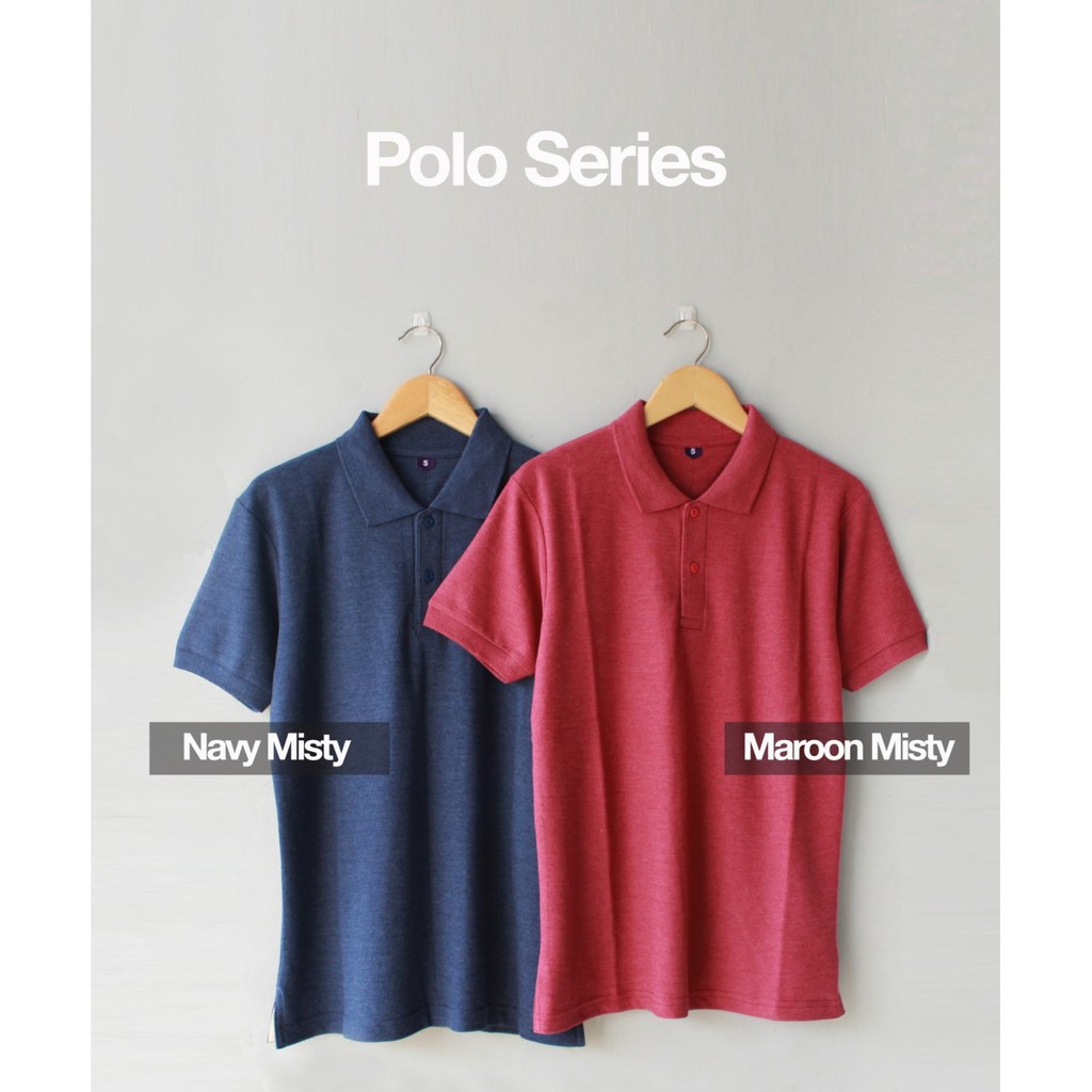 Polo Shirt Navy Misty Lacoste 24 Pria Wanita - Polo Berkerah Navy Misty