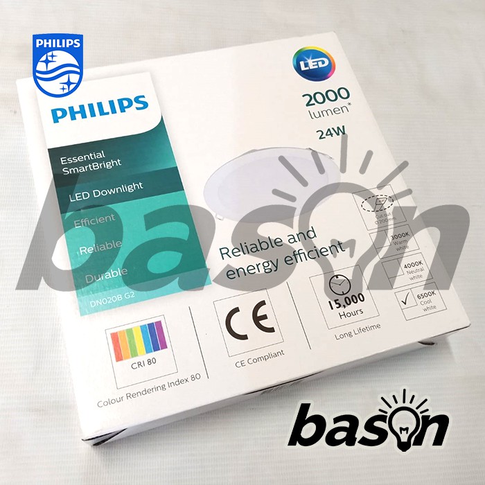 PHILIPS DN020B 23W G3 / 20W G4 LED20 8 inch / 200mm - LED Downlight