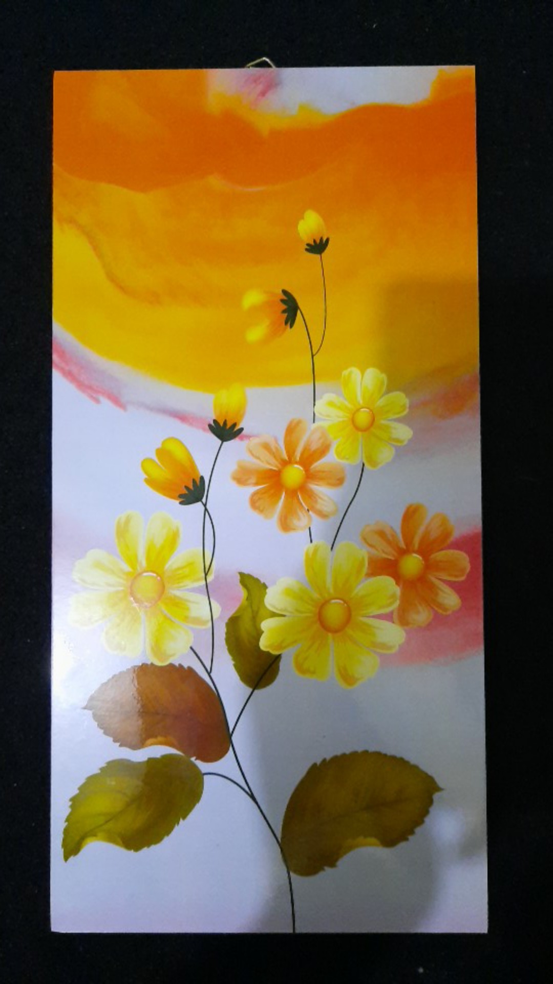 Decor Art Hiasan Dekorasi Dinding Kamar Rumah Bunga Cantik Wall Decor - Fl 23