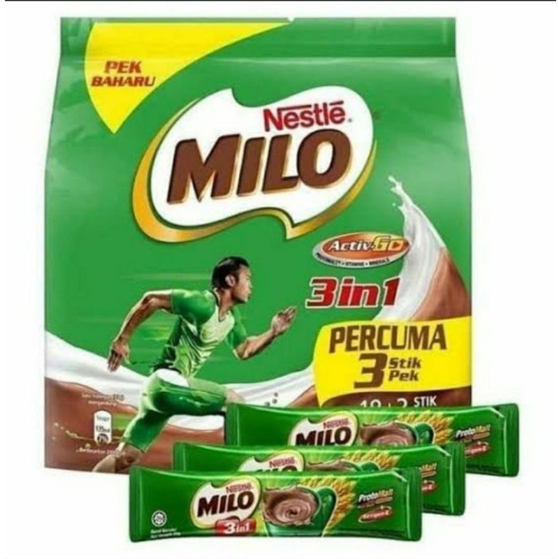 

MILO MALAYSIA 3 IN 1/MILO SACHET 3 IN 1 MALAYSIA /18 STIK 21 STIK