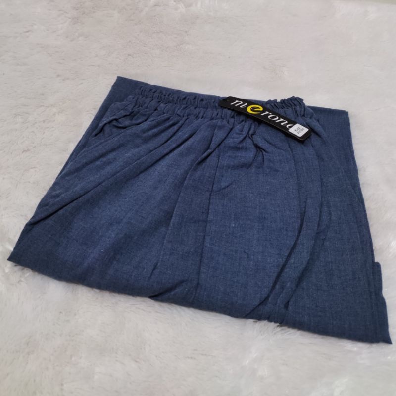 Celana Kulot Wanita Jumbo dan Standar SUPER PREMIUM Katun Supernova Bawahan Wanita Berkualitas-Navy
