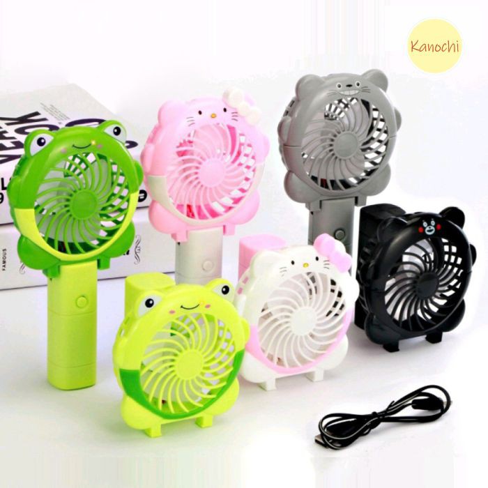 Kipas Mini Fan Cute Cartoon MINI FAN FAN PORTABLE KARAKTER