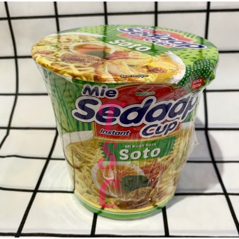 Jual Mie Sedaap Instan Cup Mi Kuah Rasa Soto Mie Sedap Cup Mi Kuah Rasa