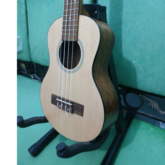 Ukulele Elektrik Tenor Camwood Original Natural Bonus Senar Kabel Jack Murah Jakarta