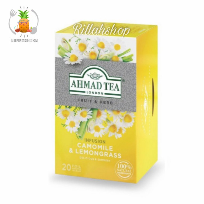 

AHMAD TEA Camomile & Lemongrass Herbal Infusions (20's)