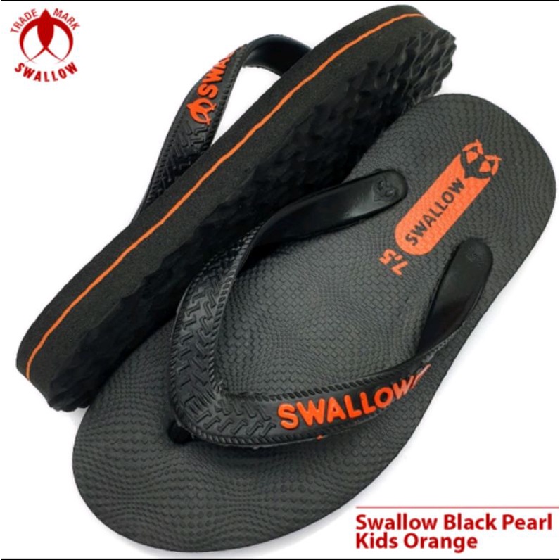 sandal swalow original hitam ank ,v swalow Armi , swalow wonderboy no 7,5 / 8