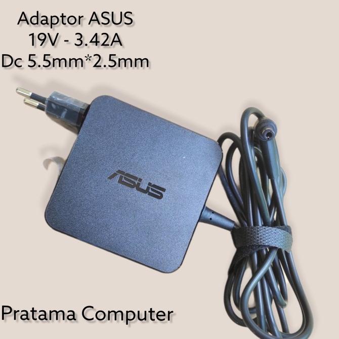 Original AC Adaptor Charger Laptop Asus 19V 3.42A SQUARE 65Watt