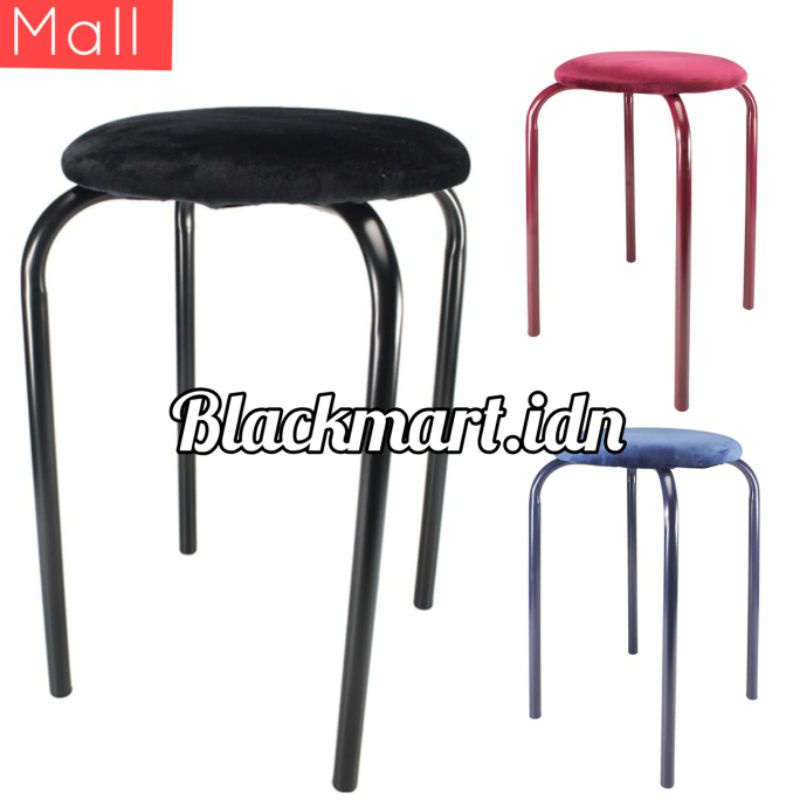 Informa Bangku Besi Metal - Outdoor Indoor Cafe Sekolah Restoran Kantor Kelas taman Kursi stool bar