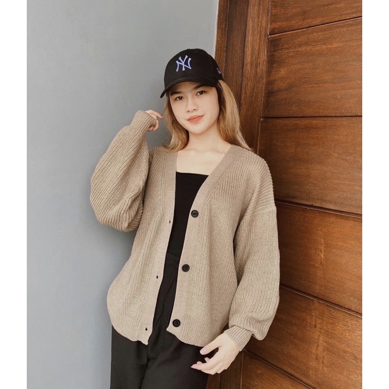 DIANA PUFFY CARDY | midun.project-Cream