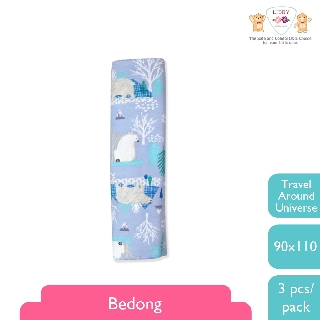 LIBBY 1 pcs Bedong Motif Travel Universe (1 pcs) | Shopee