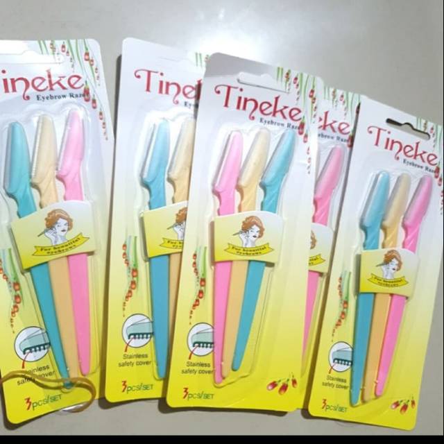 TINKLE PISAU CUKUR ALIS ISI 3 / CUKURAN ALIS PER Set isi 3 pc