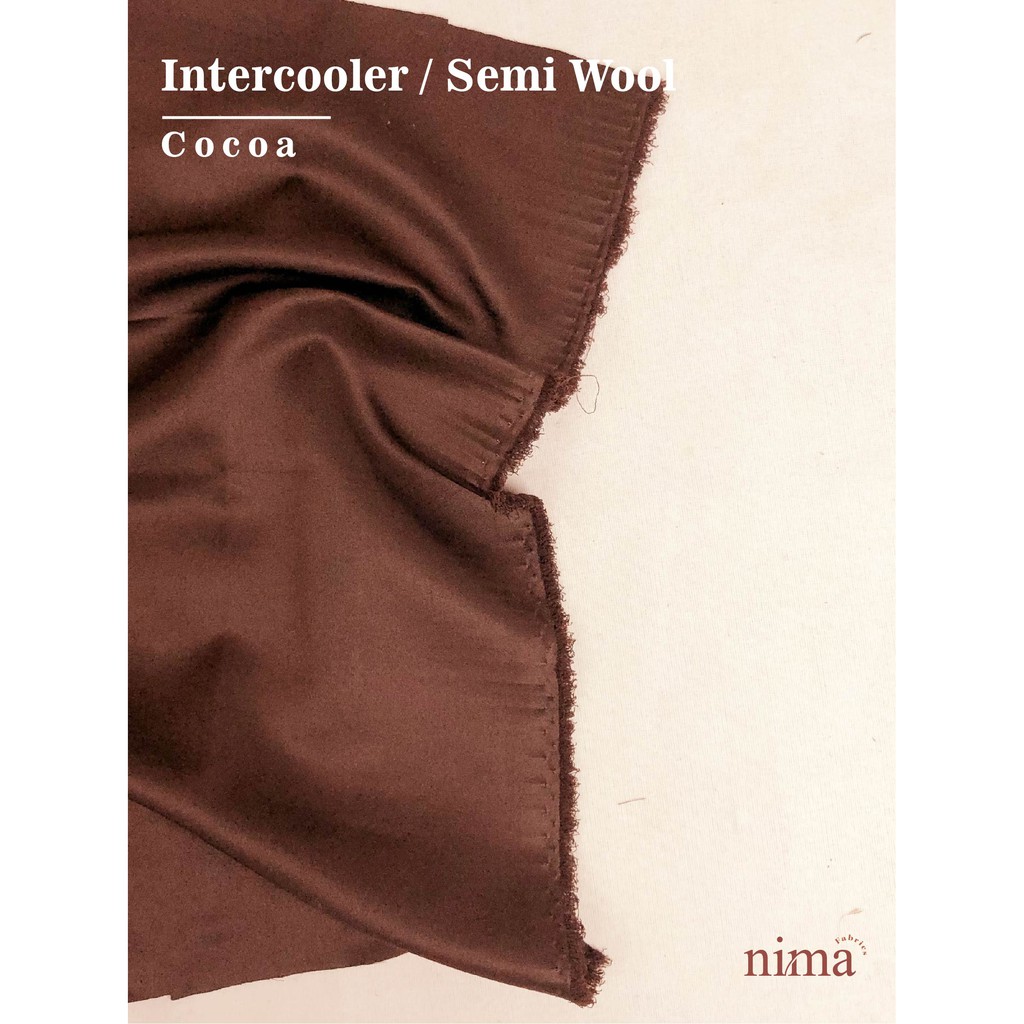 1/2 meter Kain SEMI WOOL Intercooler bahan Jas / celana / seragam dinas (lebar 1,5m)